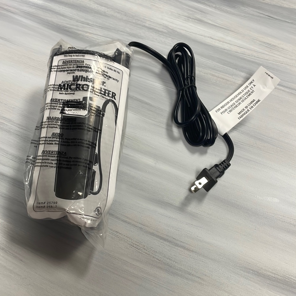 Brand New Five Gallon Tetra Whisper Filter (5)